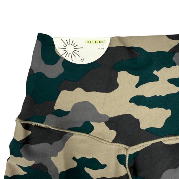 NWT OFFLINE By Aerie Real Me Xtra High Rise Crossover 7/8 Legging XS Camo Print - Picture 8 of 10